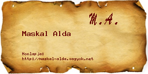 Maskal Alda névjegykártya